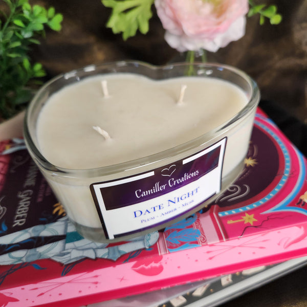 3-Wick Heart Candles