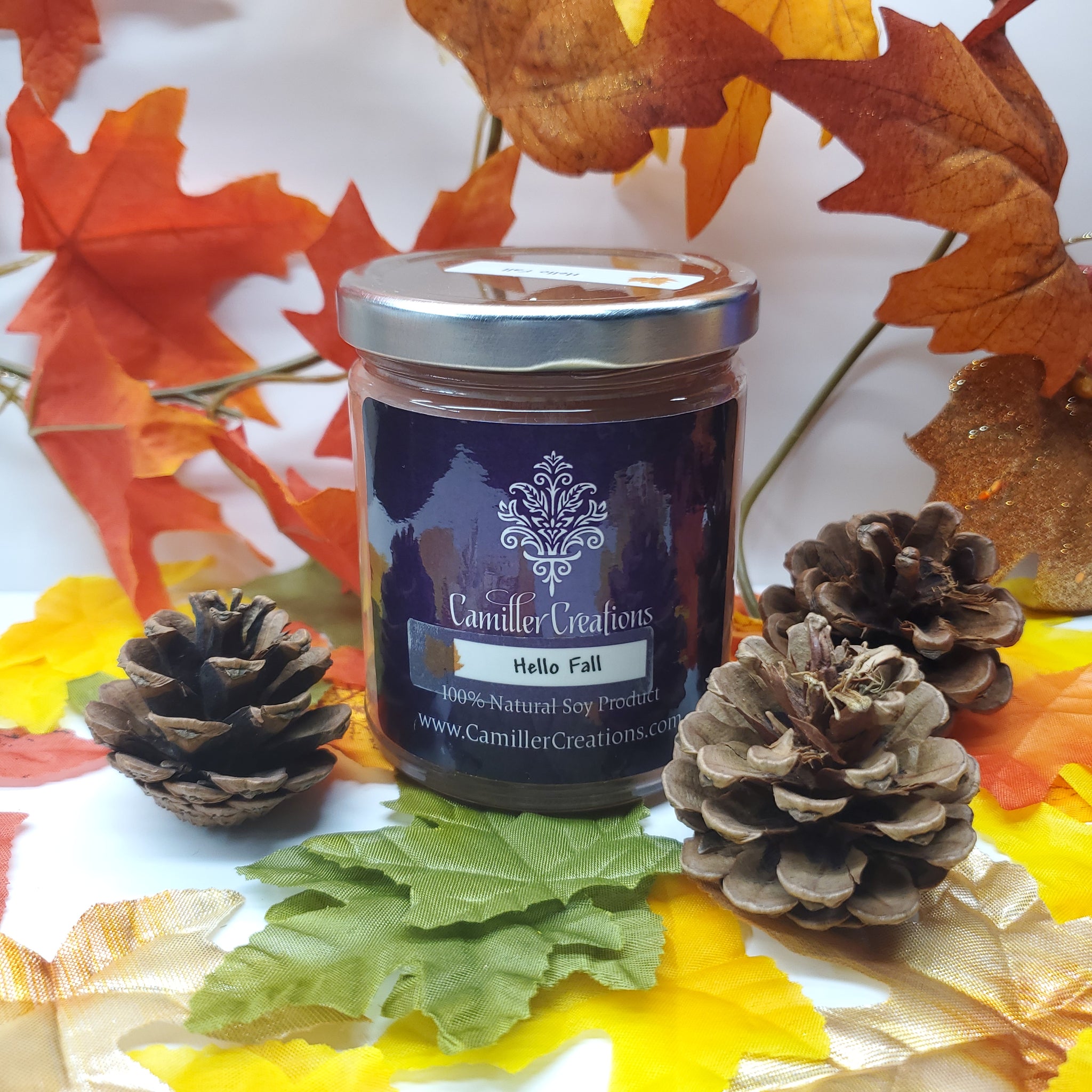Hello Fall Candle