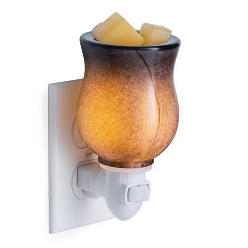 Blown Glass Pluggable Moonstone Warmer
