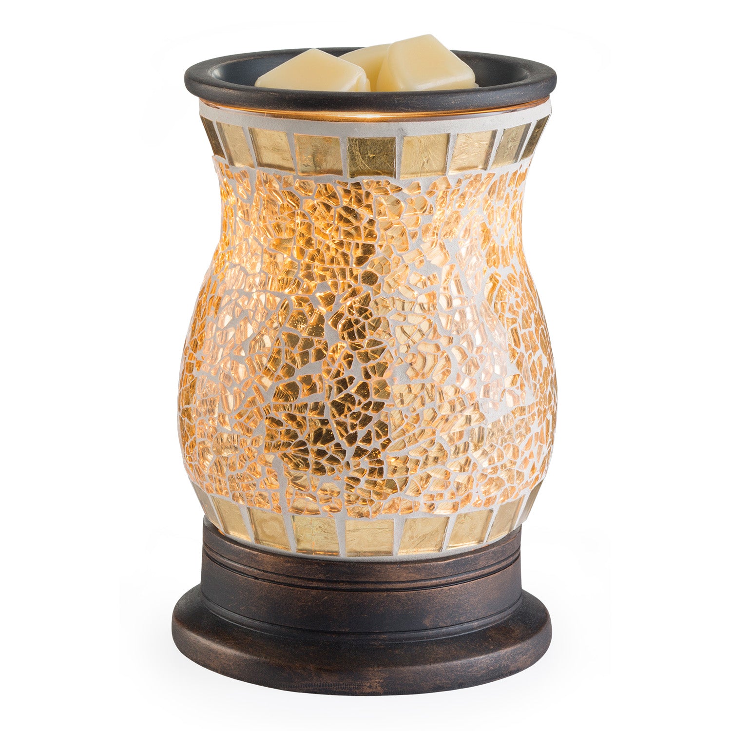 Gilded Glass Mosaic Warmer